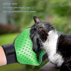 Pet Grooming Gloves - Soft Dusting Brush Gloves - Effective Pet Hair Removal Gloves - Improved Five Finger Design [...]