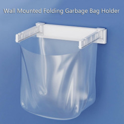 Portable Trash Bag Holder Hanging Trash Garbage Storage Cabinet Door Adhesive