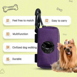 Mini distributeur de sacs à crottes Portable Pet Dog Waste Garbage Case Poop Pick Up Bags Holder