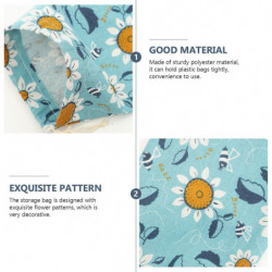 Hanging Plastic Bag Holder Polyester Grocery Bag Holder Household Bag Dispenser