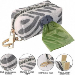 Distributeur de sac de caca de chien, porte-sac de caca Attache de laisse avec sac à ordures de caca de chien à [...]