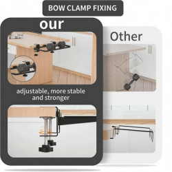 Porte-sac poubelle, support de sac poubelle stable pour armoire avec sac en tissu et pinces à reliure, 11,8 x 5,9 [...]