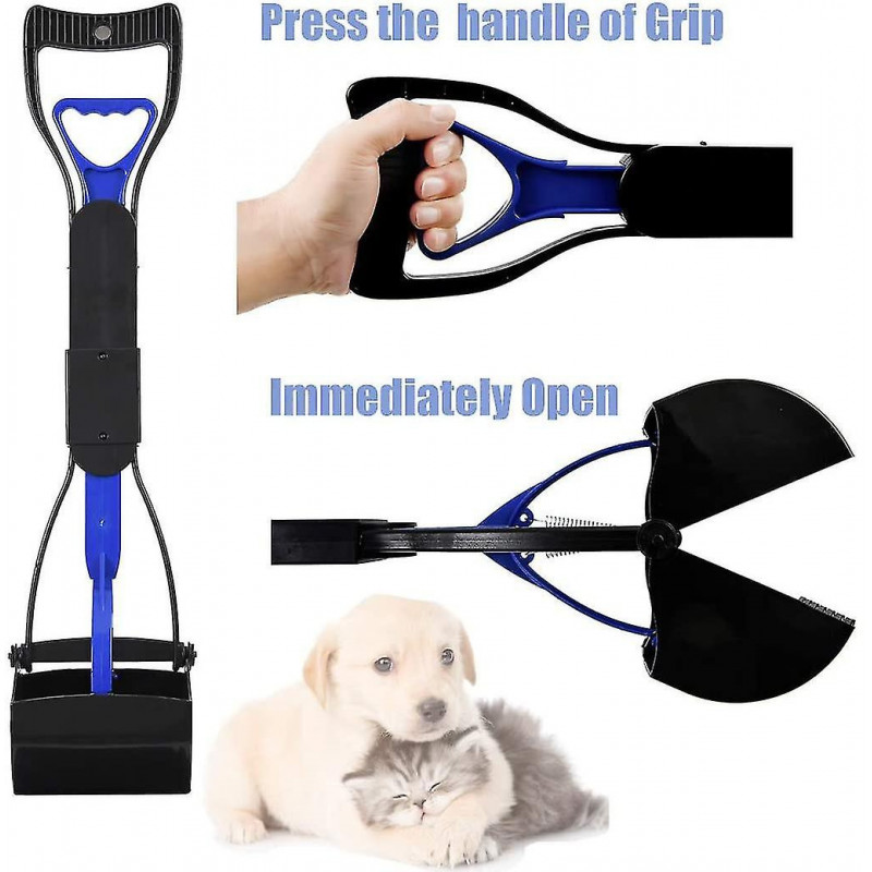 Foldable Dog Poop Long Handle Jaw Pet Pooper Scoopers For Large Small Medium Dogs, Ideal For Grass,gravel, Yards Foldable Dog Poop Long Handle Jaw Pet Pooper Scoopers For Large Small Medium Dogs, Ideal For Grass,gravel, Yards