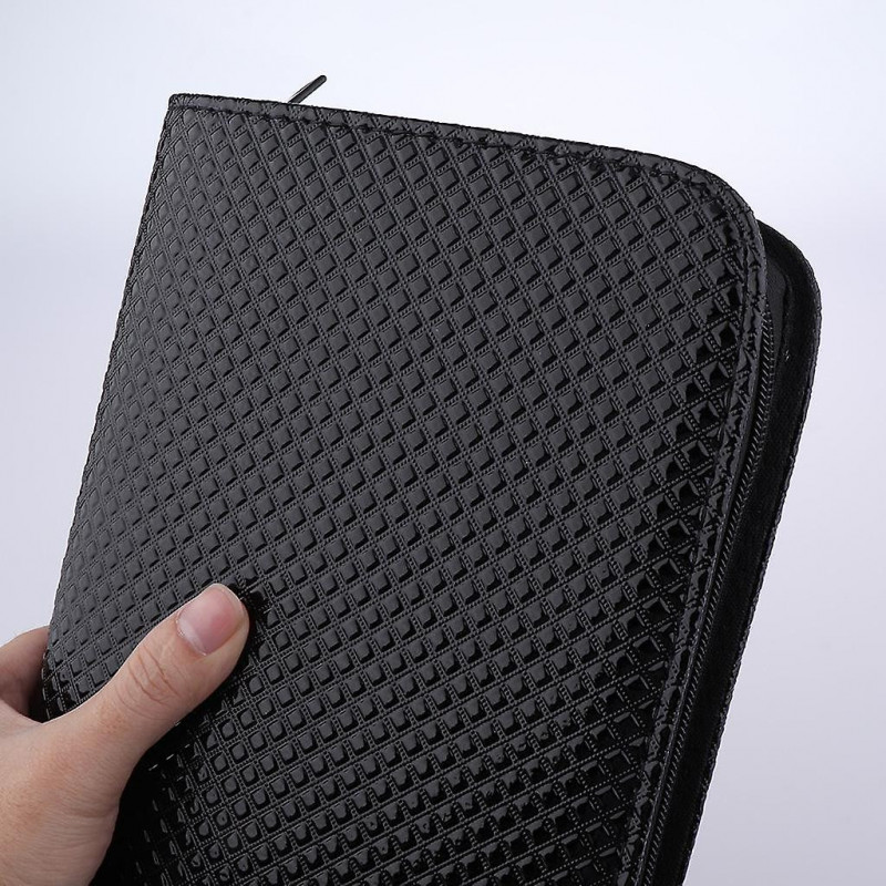 Durable Pu Leather Hair Cutting Scissors Holder Case Pet Hairdressing Bag Black 01 Durable Pu Leather Hair Cutting Scissors Holder Case Pet Hairdressing Bag Black 01