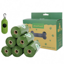 Dog Poop Bags With Dispenser Unscented Pick Up Clean Refills 8 Rolls