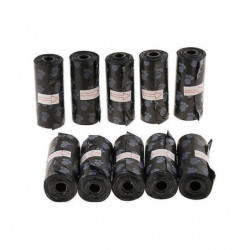 4x10pcs Pet Dog Puppy Waste Poop Bags Standard And Biodegradable Black