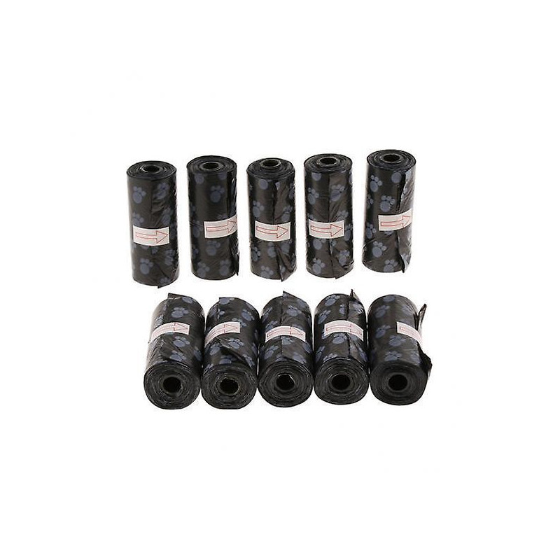 4x10pcs Pet Dog Puppy Waste Poop Bags Standard And Biodegradable Black