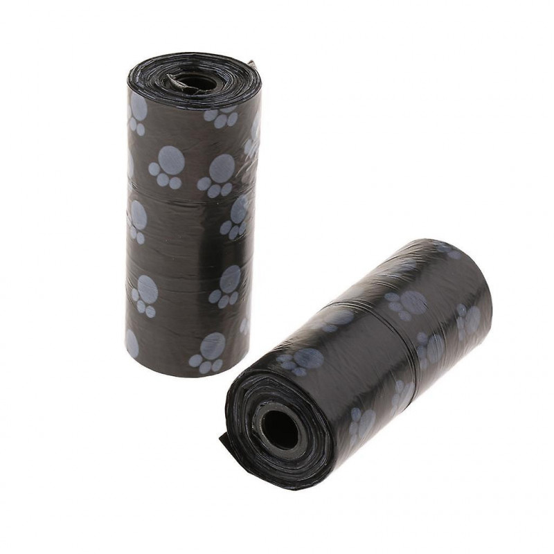 4x10pcs Pet Dog Puppy Waste Poop Bags Standard And Biodegradable Black
