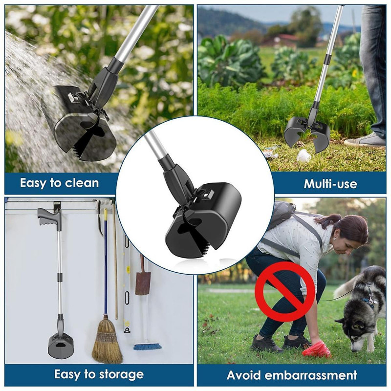 Pooper for Large Medium Small 32Inch Extra Long Dog Pooper Non-Breakable Handle Pooper Scoopers