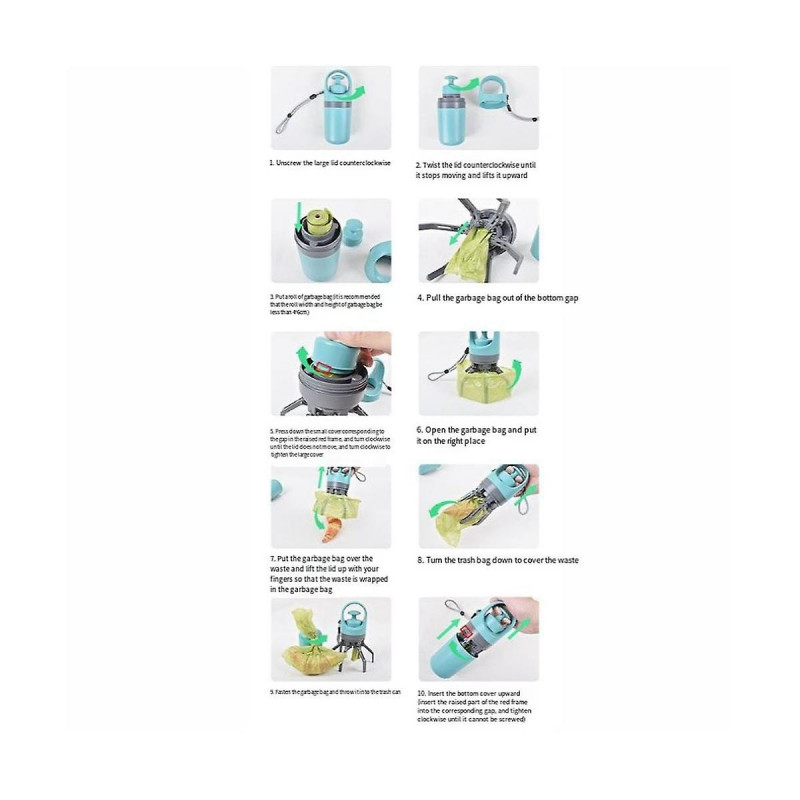 Pet Dog Poop Zero Waste Dog Pooper Bags Dispenser Pets Products for Dog Litter Poop Pick Up Excreta