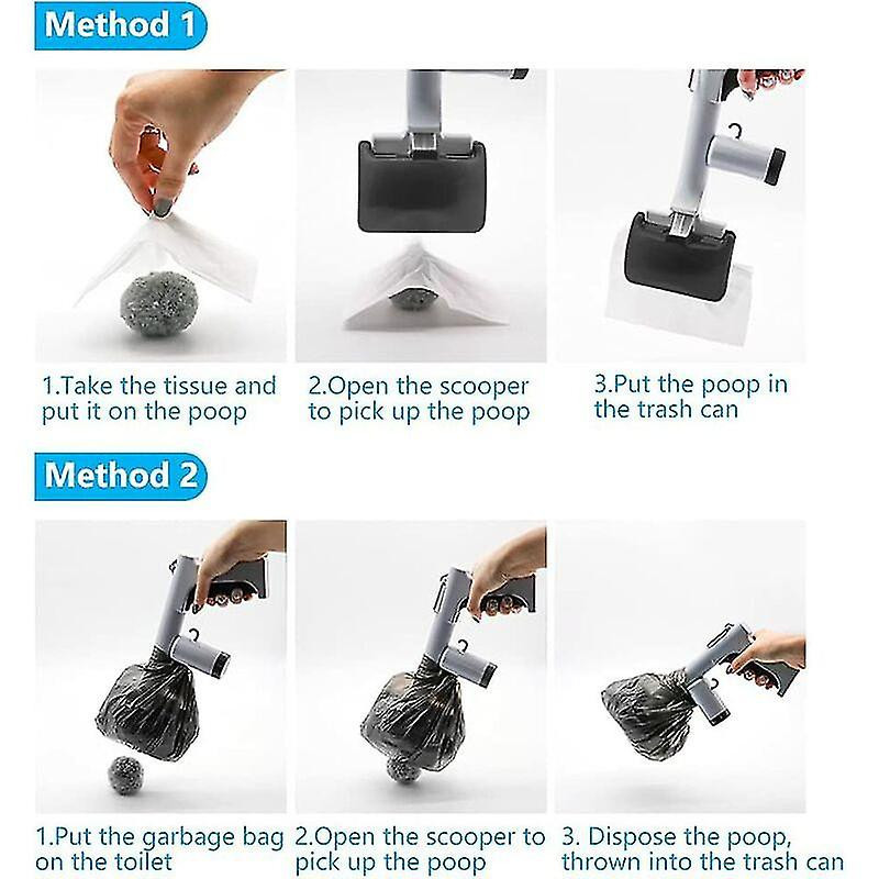 Scoop de caca pour chiens Qucyy, attrape-caca avec sac de caca Qucyy Cat, scoop de caca portable pour chiens et [...]
