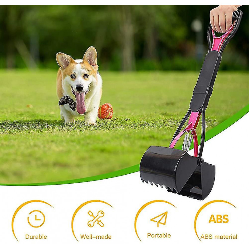 Scooper pliable pour chiens et chats Pet Long Handle Pooper Scooper