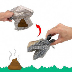 Abs Poop Scoop Pet Waste Bags Outdoor Garbage Holder Dispensers Portable With 1 Roll Decomposable Bags Pet Supplies