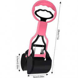 Pet Dog Pooper Scooper,1pc Non-breakable Pooper Scooper, Large Pooper Scooper,long Handle(pink)