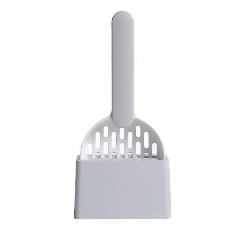 Cats Poop Scoop With Storage Box Cleaning Shovel Kitten Litter Holder Pet Garbage Scoop Lightweight Cleanup Tools Kit