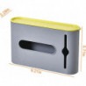 Yaju Garbage Bag Storage Box, Punch-free Wall-mounted Bag Storage Holder Garbage Bag Organizer For 5 Garbage Bag [...]