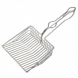 Heavy-duty Kitty Metal Scooper, Deep Shovel Long Poop Sifting Clean Scooper