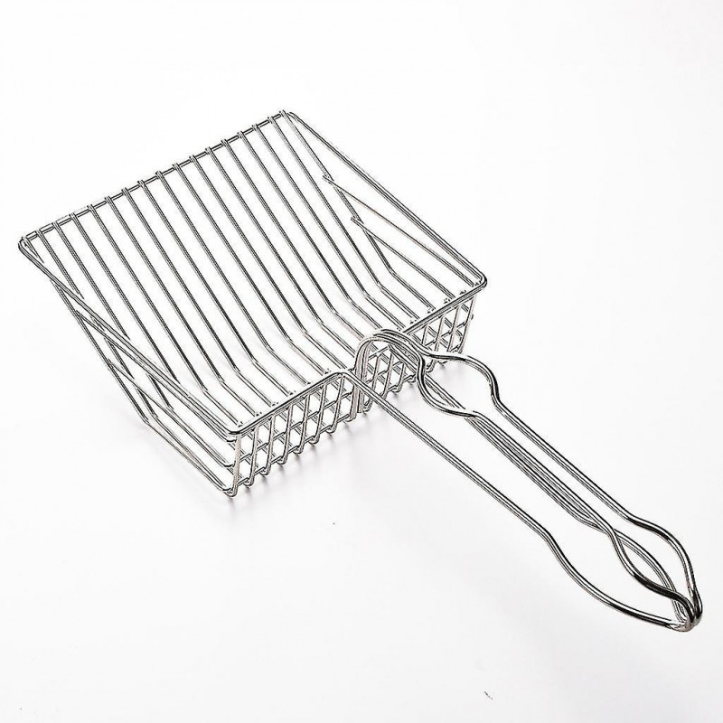 Heavy-duty Kitty Metal Scooper, Deep Shovel Long Poop Sifting Clean Scooper