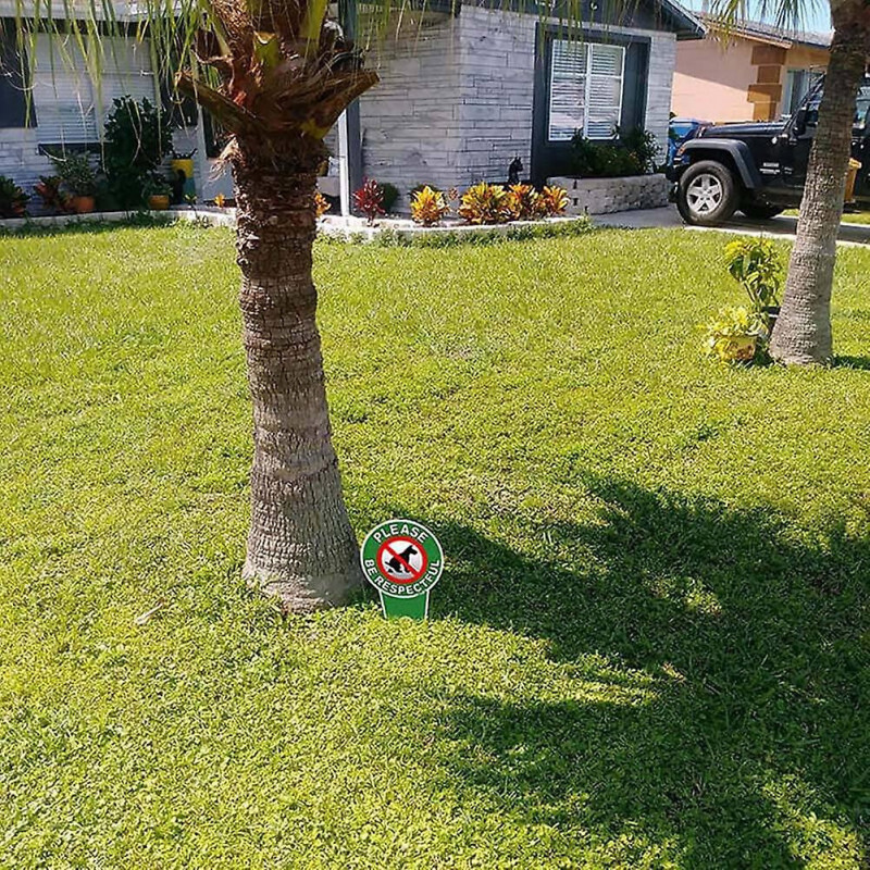 4 Pieces No Poop Dog Signs Please Be Respectful No Pooping Dog Lawn Signs No Dog Poop Signs