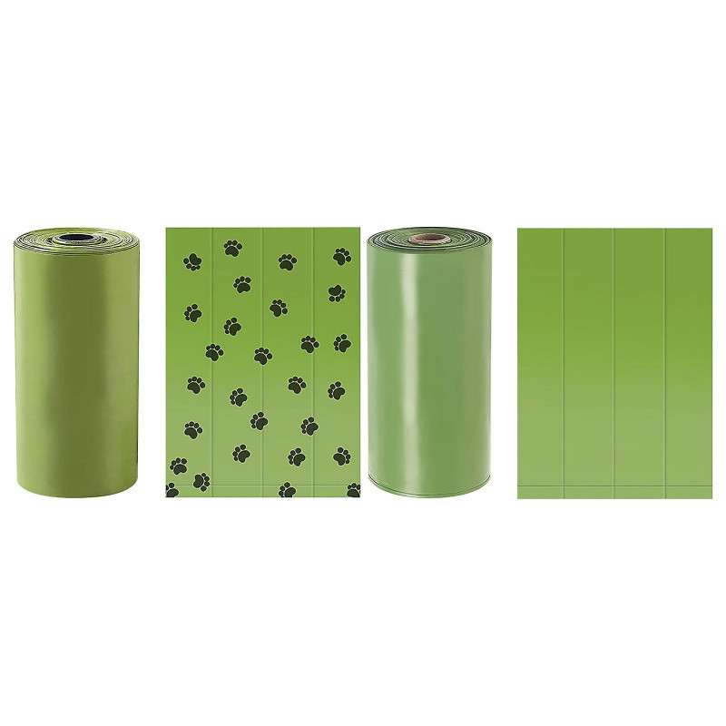 Biodegradation Poop Pickup BagsPet Poop BagsEnvironmental Corn StarchDouble LayerOdor Waste Bags Flye2297