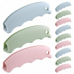 12pcs Grocery Plastic Bag Holder Carrier Save Labor Silicone Handle Carrier