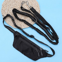 Hands Free Dog Leash with Waist Pack Absorbing Bungee Dog Leash Kit for Walking Running Training Jogging Black, [...]
