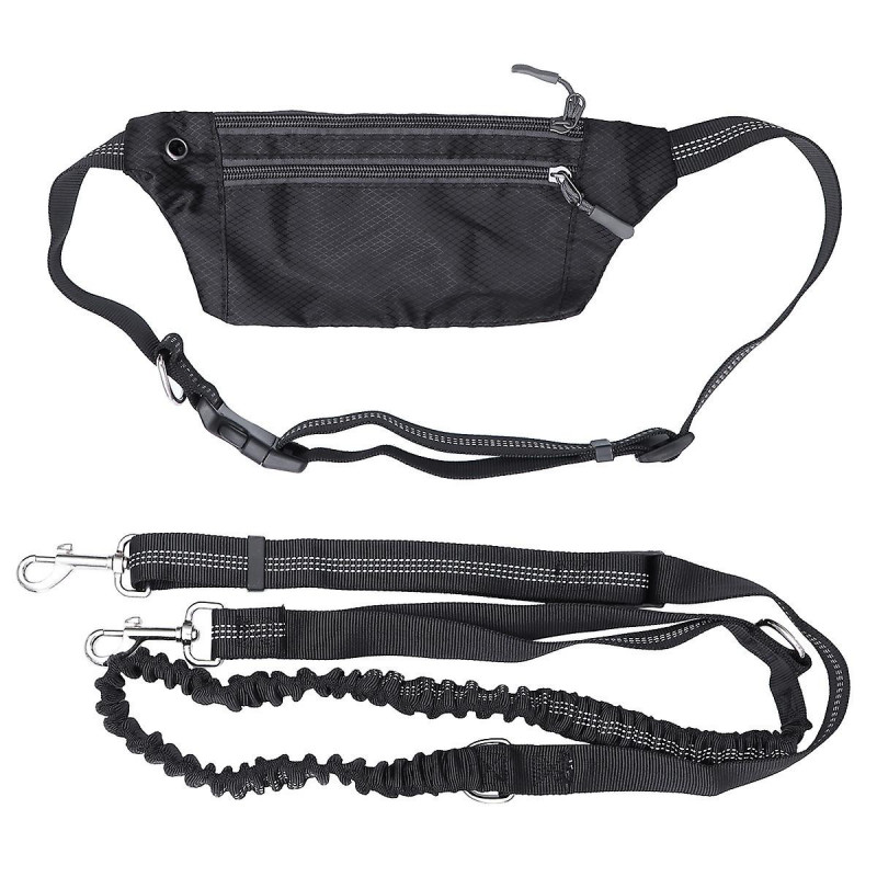 Hands Free Dog Leash with Waist Pack Absorbing Bungee Dog Leash Kit for Walking Running Training Jogging Black, [...]