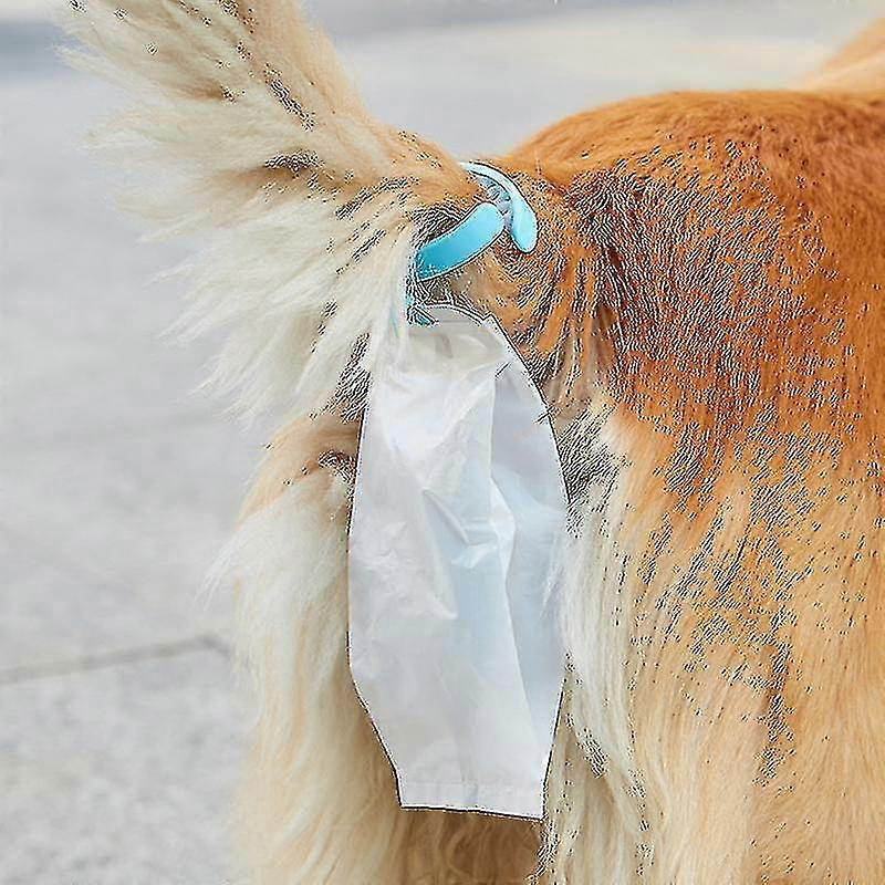 Portable Travel Pet Dog Pooper Scooper with Waterproof Clip-On Toilet, Pink (9.5*6.8cm)