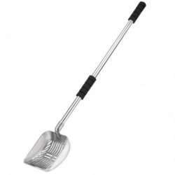 Metal Scoop With Deep Shovel And Long Handle Detachable Stainless Steel Non-Stick Sifter With Foam