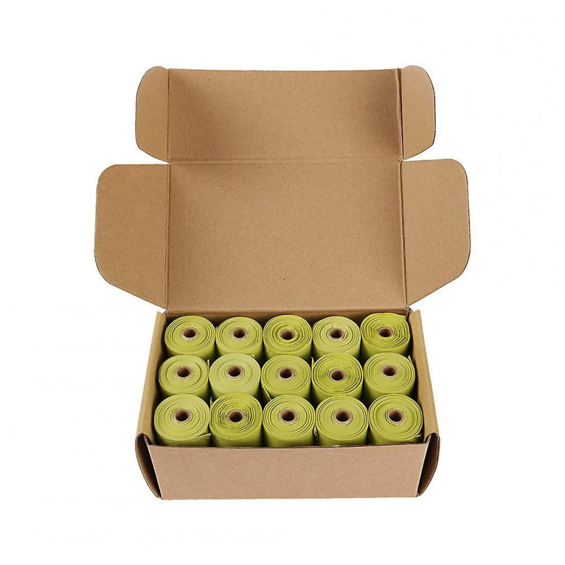 Pet Poop Waste Bags Made With Recycled Corn Starch Base Eco-friendly Biodegradable Compostable Portable Bag Separator