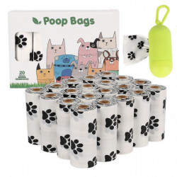 Pet Poop Waste Bags Made With Recycled Eco-friendly Biodegradable Compostable Portable Bag Separator
