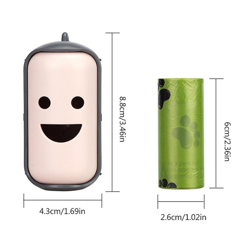 Degradable Dog Poop Bags + Dispenser Leak Proof Thick Trash Bag Holder