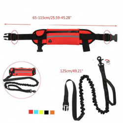 Reflective Waterproof Waist Bag with Leash for Outdoor Jogging Activities