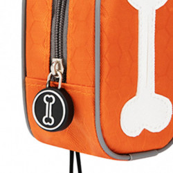 Dog Poop Bag Holder Doggy Waste Bag Dispenser For Travel Camping Walking Orange