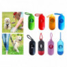 Plastic Dog Poo Bag Dispensers + Bags For Pet Waste Poop Black