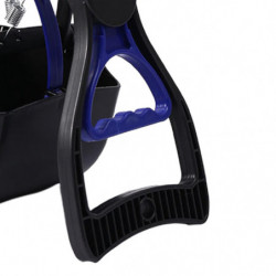 Foldable Dog Pooper Scooper For Large And Small Dogs Concrete Ground Surface Blue
