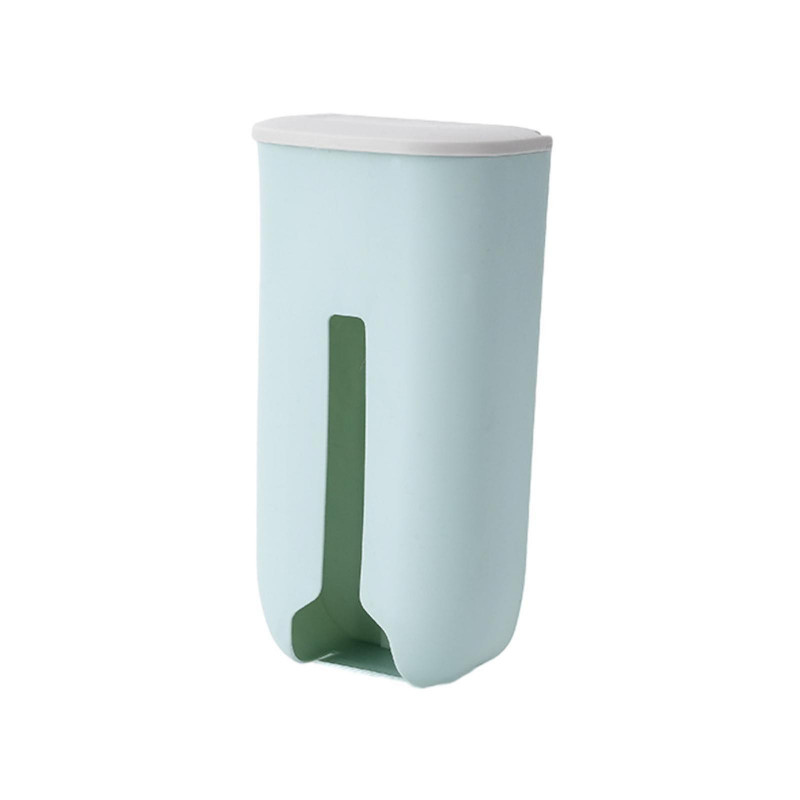 Panties Storage Box Trash Bag Dispenser Versatile With Open Cover Punch Free Blue