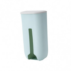 Panties Storage Box Trash Bag Dispenser Versatile With Open Cover Punch Free Blue