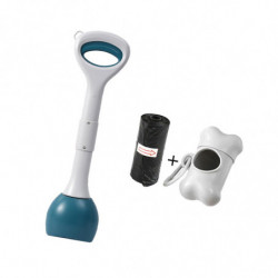 Dog Pooper Scooper Poop Picker Dog Poop Pick Up Tool For Park Traveling Lawn Green 49cm