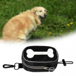 Dog Poop Bag Holder Doggy Waste Bag Dispenser For Travel Camping Walking Black