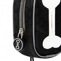 Dog Poop Bag Holder Doggy Waste Bag Dispenser For Travel Camping Walking Black