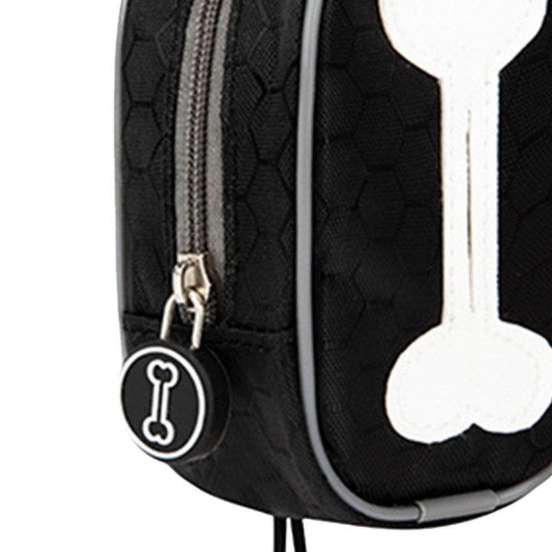 Dog Poop Bag Holder Doggy Waste Bag Dispenser For Travel Camping Walking Black