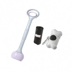 Dog Pooper Scooper Poop Picker Dog Poop Pick Up Tool For Park Traveling Lawn Purple 70cm