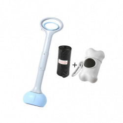 Dog Pooper Scooper Poop Picker Dog Poop Pick Up Tool For Park Traveling Lawn Blue 70cm