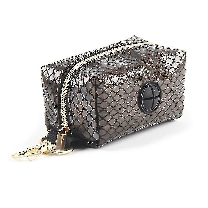 Pet Waste Bag Dispenser With Hook Snake Print Accessory For Running Wi