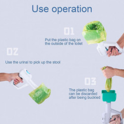 Dog Waste Cleaner Pet Poop Scooper for Walk with Bag Holder and Waste Bag