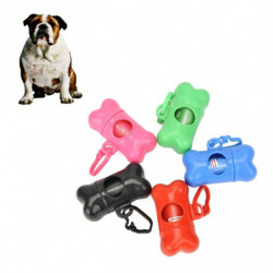 Bone Shape Garbage Clean Pet Waste Poo Bag Convenient Dog Portable 1pc Mode