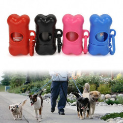 Bone Shape Garbage Clean Pet Waste Poo Bag Convenient Dog Portable 1pc Mode