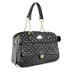 Confortable mode de luxe Porte-chiens Pu Cuir Voyage Transport Portable Sac à main Pliable pour Voyage en plein [...]