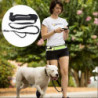 Sports Waist Bag Dog Leash Reflective Elastic Outdoor Pet Supplies Noir Sports Waist Bag Dog Leash Reflective Elastic Outdoor Pet Supplies Noir